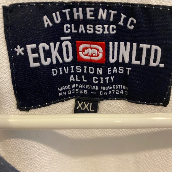 ECKO UNLTD WHITE POLO EMBROIDERED - Picture 5 of 5